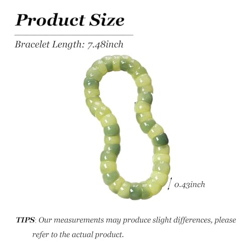 Image of Long tiantian Bodhi Fidget Bracelet for Women Natural Mudi Bodhi Seed Stretch Bracelets Protection Healing Jewelry Anxiety Relief Items