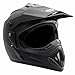 MMG Adult Motorcycle Off Road Helmet DOT - MX ATV Dirt Bike Motocross UTV - with Goggles (Matte Black, Medium)