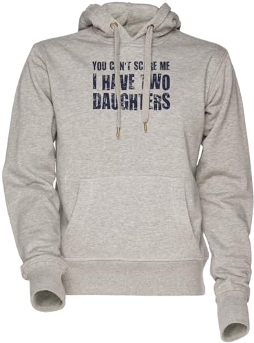 Sweat à capuche gris homme femme : le cadeau parfait pour papa de deux filles