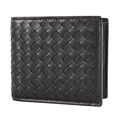 [ボッテガヴェネタ] 二つ折り財布 小銭入れ付き イントレチャート ウォレット メンズ ブラウン 193642 V47W1 2008 Made in ITALY レザー [並行輸入品]
