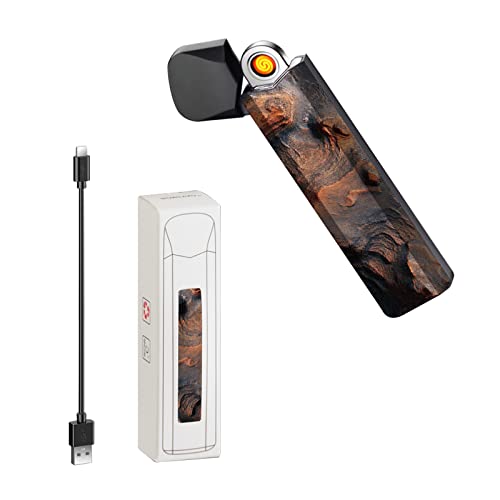 RSBYE Wolfram-Feuerzeug, Plasma-Feuerzeug, Feuerzeuge Elektrisch, winddichtes Feuerzeuge, wiederaufladbares USB-Feuerzeuges mit LED-Batterieanzeige (Mars)