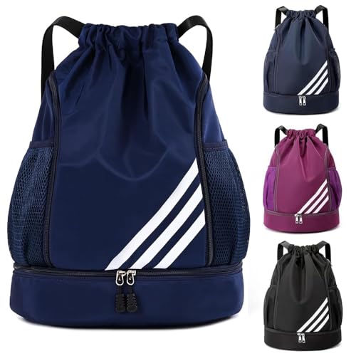 Catálogo de Impermeable Azul - los preferidos. 41 Mochila Deportiva con Cordón,Mochila de Cordón, Mochilas de Cuerdas con Compartimento de Zapatos y Bolsa de cuerdas Impermeable Morral Deportivo para Mujer Hombre Adolescente...