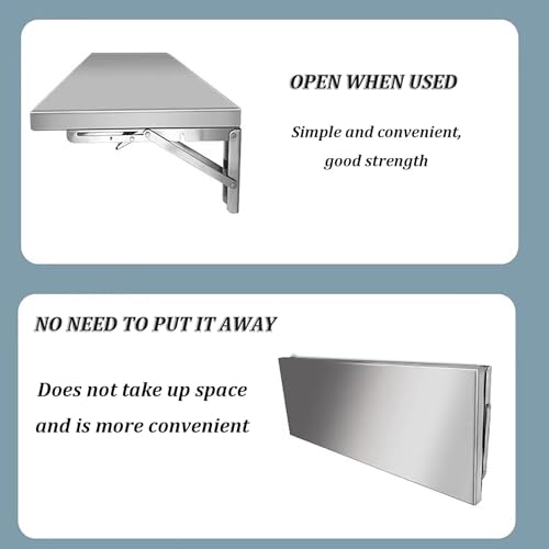 Support mural en acier inoxydable pour ordinateur et bureau moderne - 8