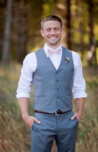 Men's Suit Vest and Pants Set 2 Piece Formal Bussiness Wedding Slim Fit Suits Groomsmen Prom Casual Suits2