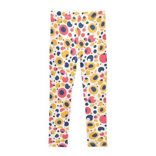 KLL Watercolor Dots Girls Leggings Stretch Full Length Leg Yoga Pants Running2