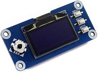 1.3inch OLED Display HAT 128x64 Pixels SPI/I2C Interface Embedded Controller Direct-pluggable onto Raspberry Pi Supports Jetson Nano