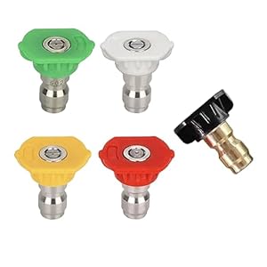 Rakiuty 5er Set Hochdruckreiniger Sprühdüsen Spitzen