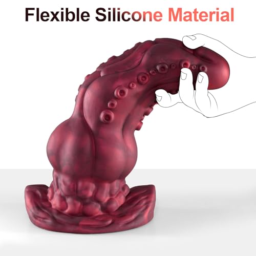 Image of 11.8 Inch Silicone Huge Anal Plug, XXL Large Thick Butt Plug with Big Knot, Massive Monster Tentacle Dildos with Suction Cup, Anal Trainer Dilator Adult Sex Toys for Advanced Men Women