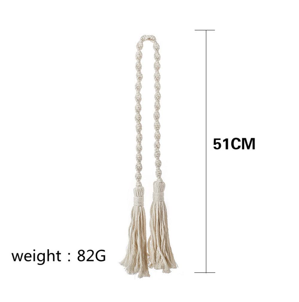 Fermatende in Corda Boho, fermatende Decorativi Intrecciati, Decorazioni per la casa e la Stanza, 1 Pezzo in macramè.