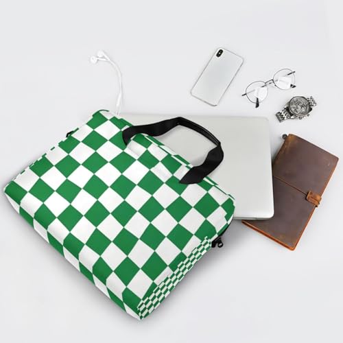 Bolso Maletín para Laptop 15.6 pulgadas Verde y Blanco miniatura 7