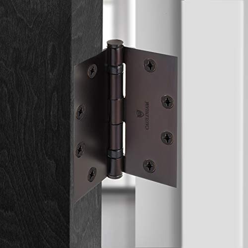 Cauldham (3 Pack) Commercial-Grade 4-1/2" Full Mortise Ball-Bearing Door Hinges - Oil Rubbed Bronze #TOP5