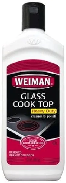 Weiman Glass Cooktop Cleaner & Polish Heavy Duty Stove Eco Friendly 10 oz Bottle