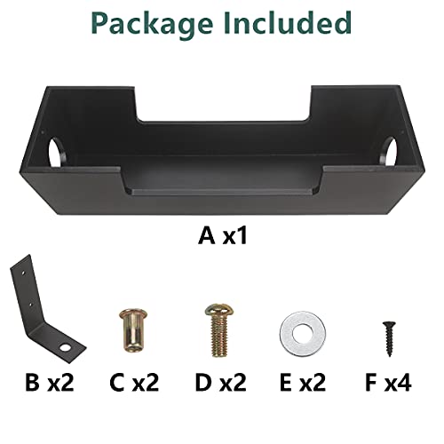 Butizone Cable Management Tray, Under Desk Cable Organizer and Cord Holder, Ideal for Home and Office in Storing Wire and Power Strips