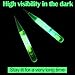 Outus 50 Pcs Glow Sticks for Fishing Lures Soft Baits Worms Jig Tails Light, 1.57 Inch Soft Lure Glow Sticks Fluorescent Lightstick for Freshwater Saltwater Night Fishing