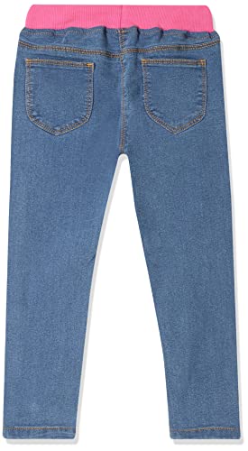 Image of Amazon Brand - Jam & Honey Girl's Relaxed Jeans (JHAW21GJEG004 Dk Blue 9-10 Years)