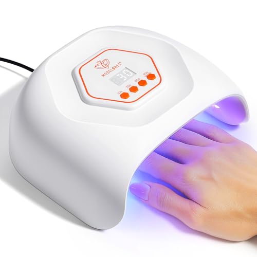 modelones UV LED Nail Lamp, Light for Gel Nails Nail Dryer Gel Polish Fast Curing with 4 Timer Smart Sensor Nail Art Tools Manicure Kit Starter Friendly Gifts for Women Girls