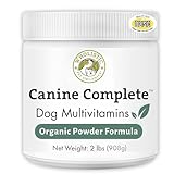 Wholistic Pet Organics Canine Complete - Dog Multivitamin Powder - 2 Lb - Daily Dog Vitamins and Supplements for Homemade Food - Immune System, Skin, Coat & Overall Health - Small and Large Breed