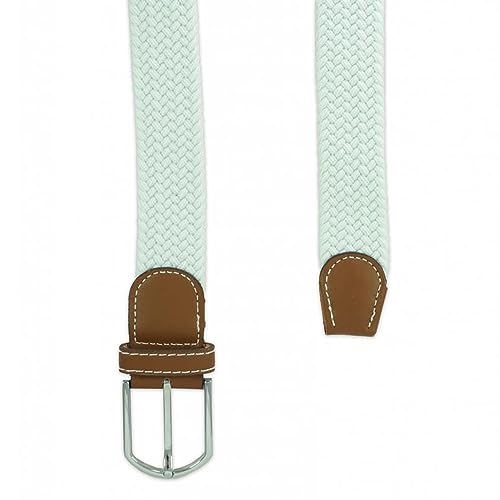 Image of The Tie Hub Unisex Stretchable Woven Fabric Belt | Adjustable, Hole-Free Design | Fits Up to 40 Inches Waist