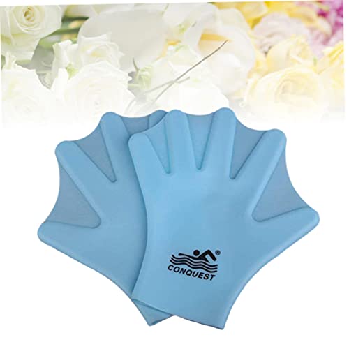 Sosoport 1 Par De Luvas Para Natação Luvas Adultas Luvas Com Membranas Luvas Respiráveis Luvas Aquát