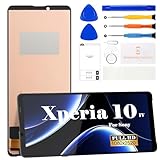 SRJTEK Écran LCD de rechange pour Sony Xperia 10 IV XQ CC54 XQ CC72 Écran LCD SOG07 tactile Digitizer Assemblée Kits de réparation (noir, sans cadre)