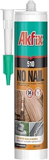 Akfix 510 Flexible Construction Adhesive - Polyurethane Sealant for Floor, Wood, Ceramic, Tile, Granite, Concrete, Rubber, FRP Metal | Power Grab Waterproof Adhesive for DIY&Construction - 10.4 Oz