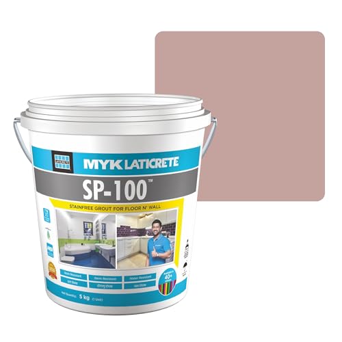 Image of MYK LATICRETE SP-100 Premium Epoxy Grout (54-Dusty Rose, 5KG)-Stain & Germ Resistant & Water-Resistant-Food Grade CFTRI Certified Epoxy-Grout-Home, Kitchen & Bathroom-Floor & Wall Tile Joints