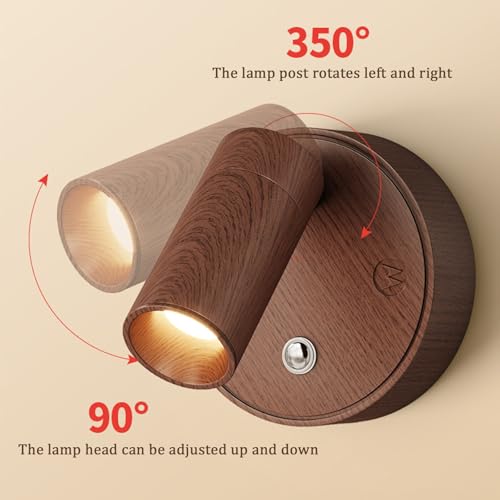 Aplique de pared LED recargable sin cables para escaleras 4
