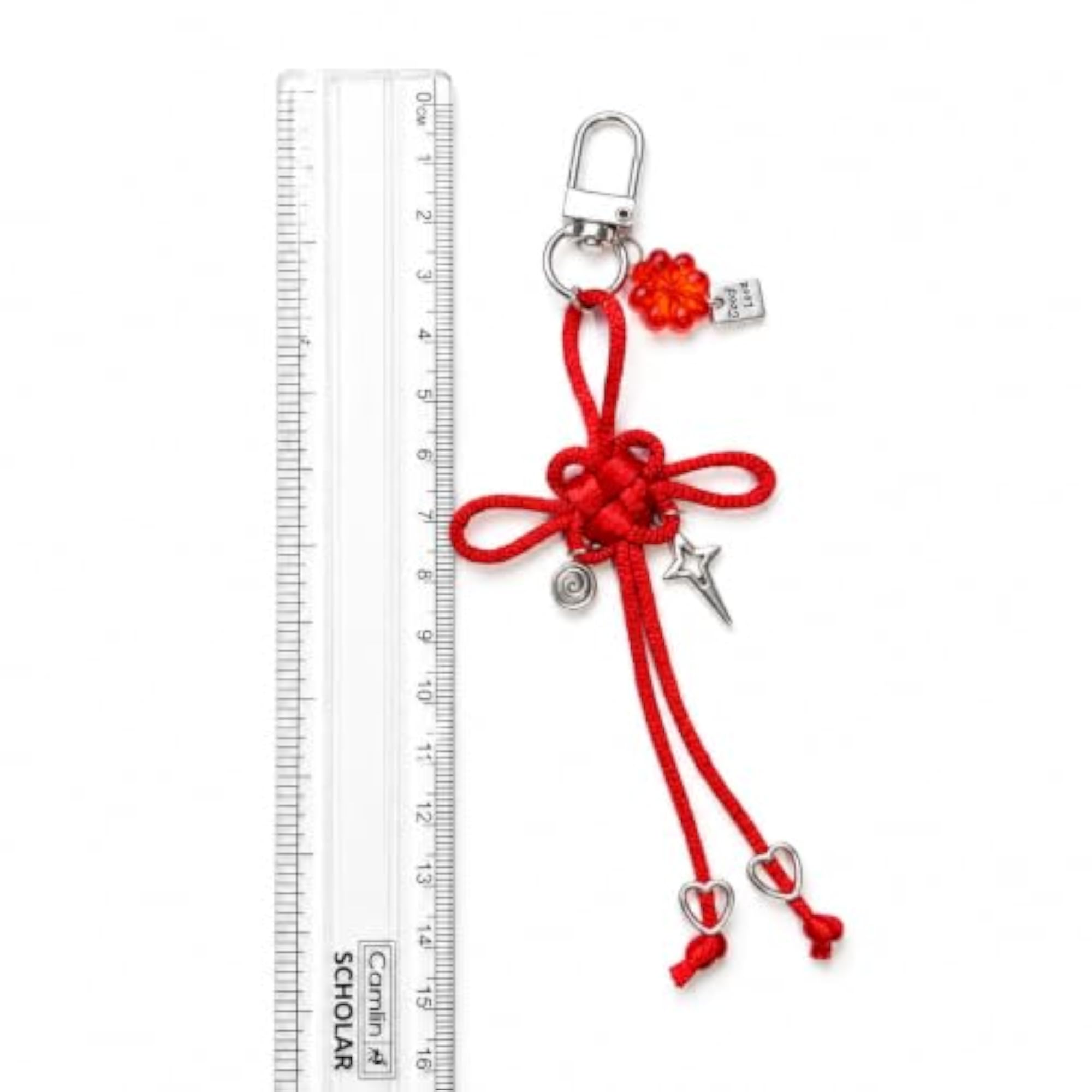 Lucky Knot Bag Charm Keychain, Artisan Auspicious Gift