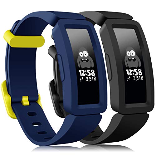 findway Compatible with Fitbit Ace 2 Bands for Kids 6+, Soft Silicone Bracelet