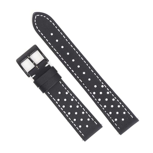 [�����ȓX] WCC00816 �������ʋC���Z�C���N���X�����[�E�H�b�`�o���h 18mm 19mm 20mm 22mm �N�C�b�N�����[�X�E�H�b�`�X�g���b�v �u���b�N �u���[ �O���[�� ���X�g�o���h �x���g(Black white line 2,18mm)