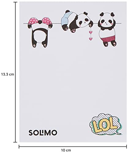 Image of Amazon Brand - Solimo Writing Pads, 50 Pages Easy Tear Off Task Pad, Daily Weekly Planner for Organized People, 4 inch x 5.25 inch Sheet, Set of 4
