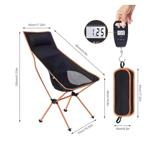 Chaise pliante d'extérieur confortable pour soulager le dos en camping - 5