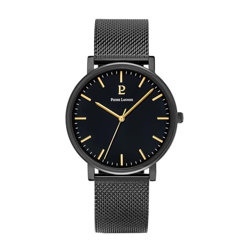 Pierre Lannier Homme Analogique Quartz Montre avec Bracelet en Maille milanaise 218F439