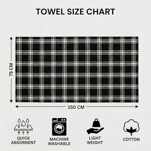 Image of Athom Living Premium Bath Towel 75 x 150 cm Pack of 1 Waffle Towel,Ultra Absorbent, Quick Dry, and Durable - Ideal for Spa, Gym, and Everyday Use, Yellow Color