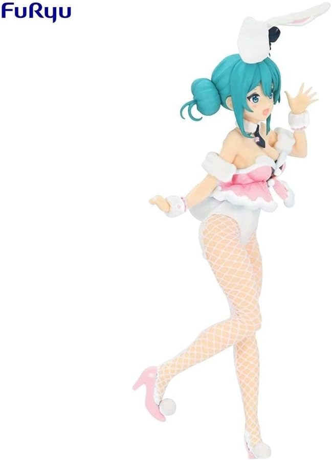 Furyu - BiCute Bunnies - Hatsune Miku White Rabbit Figure (Baby Pink Version)