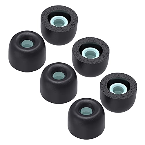 TENNMAK Lot de 6 coussinets en mousse à mémoire de forme pour écouteurs Sony WF-1000XM4 et WF WI XBA Series WF-SP900 WF-XB700 WI-1000X, compatible avec étui de chargement