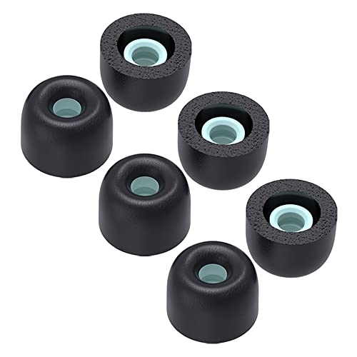 TENNMAK Embouts de rechange en mousse à mémoire de forme pour Sony WF-1000XM4 et WF WI XBA Series WF-SP900 WF-XB700 WI-1000X, avec étui de chargement (6...