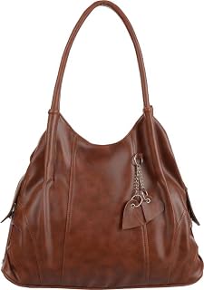Women Brown Shoulder Bag Creeper14, Extra Spacious Large Capacity, Lightweight Faux Leather, Versatile Everyday Hobo Price In India