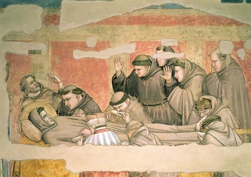 Giotto Di Bondone tableau la Mort de Saint pour décoration chambre