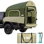 Niphean Truck Bed Tent 5.5ft-8ft for 2+1 People, SUV Tent Inflatable Camping Tent 2 Mins Fast Setup 2/4/6 Person Blow Up Car Tent PU 3000mm Waterproof Windproof