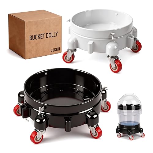 Connectable 5-Gallon Bucket Dolly with Locking Casters