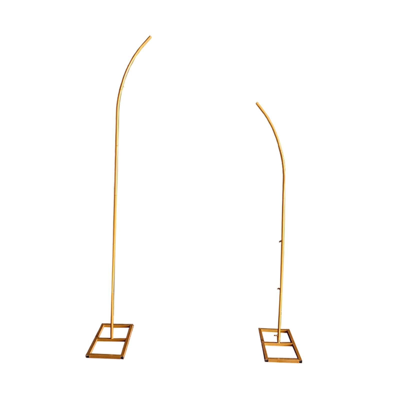 Supporto per arco nuziale Supporto per arco di palloncini Fondali fotografici versatili Cornice per con parte superiore curva per shower, Oro