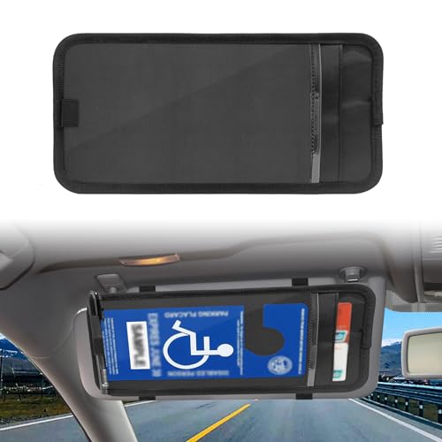 Handicap Placard Holder for Auto, Disabled Parking Permit Sign Protector ...