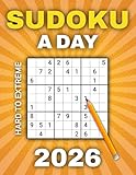 Sudoku A Day 2026: 365 Daily Expert Puzzles for Adults & Seniors from Hard to Extreme