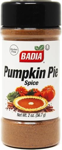 Badia Pumpkin Pie Spice (56.7g) โ Cinnamon, Nutmeg, Ginger & Cloves โ Perfect for Baking, Coffee, Desserts & Holiday Recipes - Autumn Pumpkin Spice