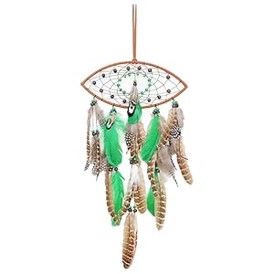 Lisher – 1 pieza india Dream Catcher para colgar en la pared de decoración de dormitorio Dream Catchers decoración vintage nórdica, decoración E
