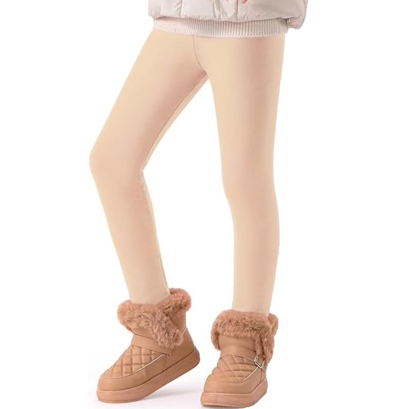 Image of Tights for Girls | Thermal Fur Stockings | Winter Warm Fleece Lined Footed Tights Leggings High Waist Pantyhose