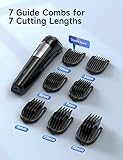 Beard Trimmer Hair Clippers Men, Nose & Ear Trimmer, 9-in-1 Body Groomer Men Kit, Cordless Rechargeable Hair Clippers with 7 Limit Combs, Stainless Steel Blades, 100% Waterproof Extra Long Life - Image 7