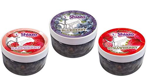 Shisha Dampfsteine Mix - die nikotinfreie Alternative! - Mix Packung mit verschiedene Sorten Fruchtig, Minze, Beeren…