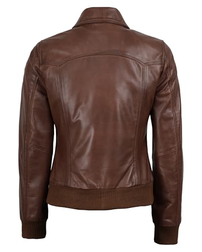 Image of Decrum Vintage Style Real Lambskin Casual Leather Jackets for Women